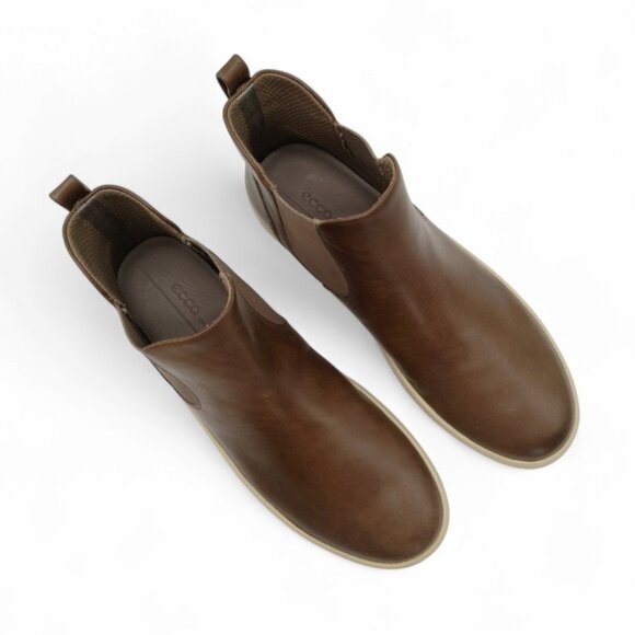 ECCO Women's Size 9 - 9.5 Taupe Soft 7 Chelsea Ankle Wedge Boot - Picture 7 of 14